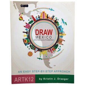 ArtK12 Draw the World Mexico Central South America Paperback Book Drawing Map